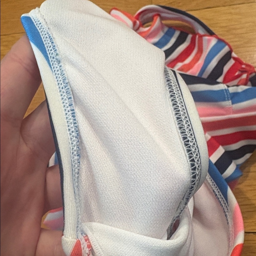 Cat & Jack Striped Kids Swimsuit - Red, Blue, Pink - Picture 3 of 4